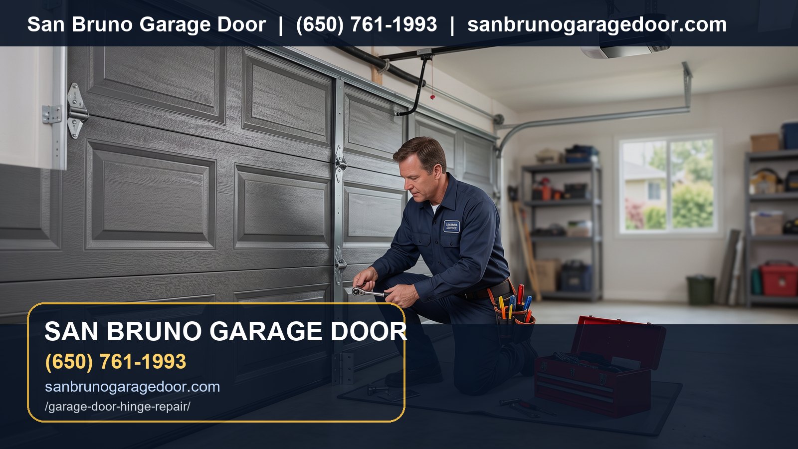 Garage Door Hinge Repair San Bruno branded visual
