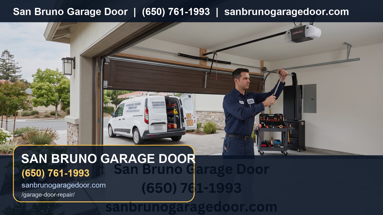 Garage Door Repair San Bruno branded visual