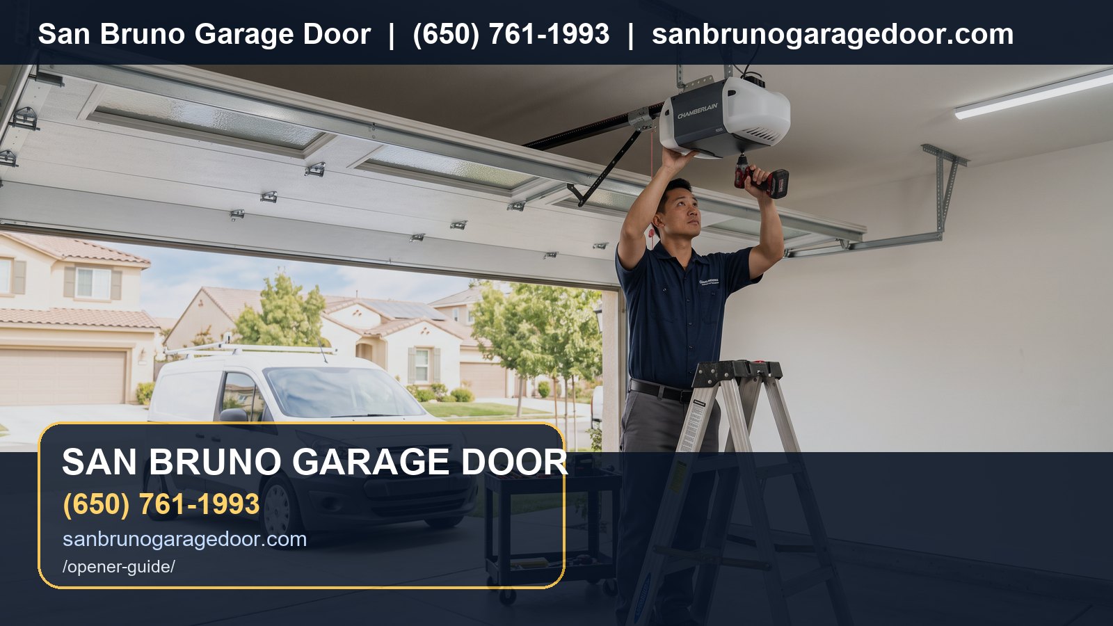 Garage Door Opener Guide San Bruno branded visual