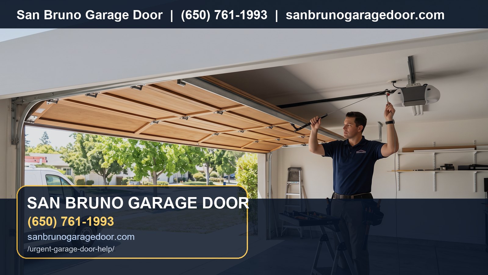Urgent Garage Door Help San Bruno branded visual